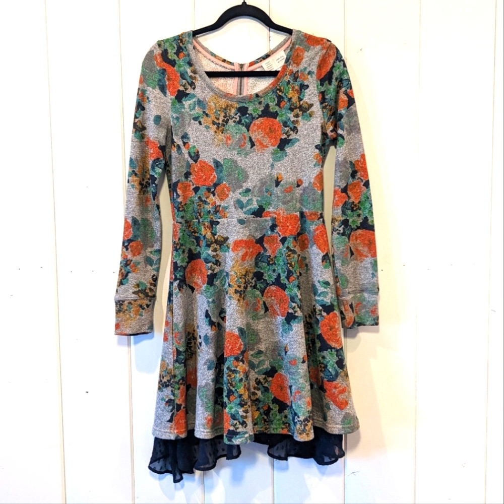 Anthropology Saturday Sunday Pocodot-Lined Floral Dress, Size S